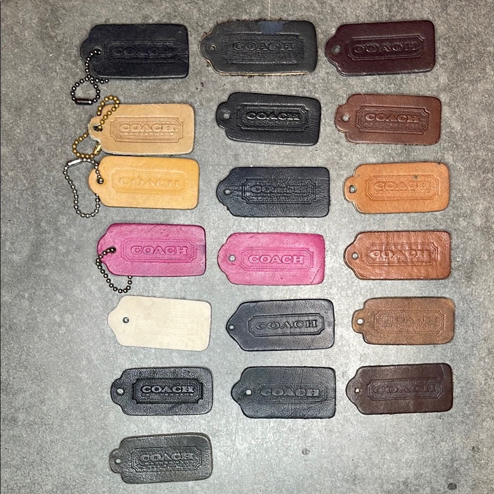 Vintage Coach Leather Bag Hang Tags